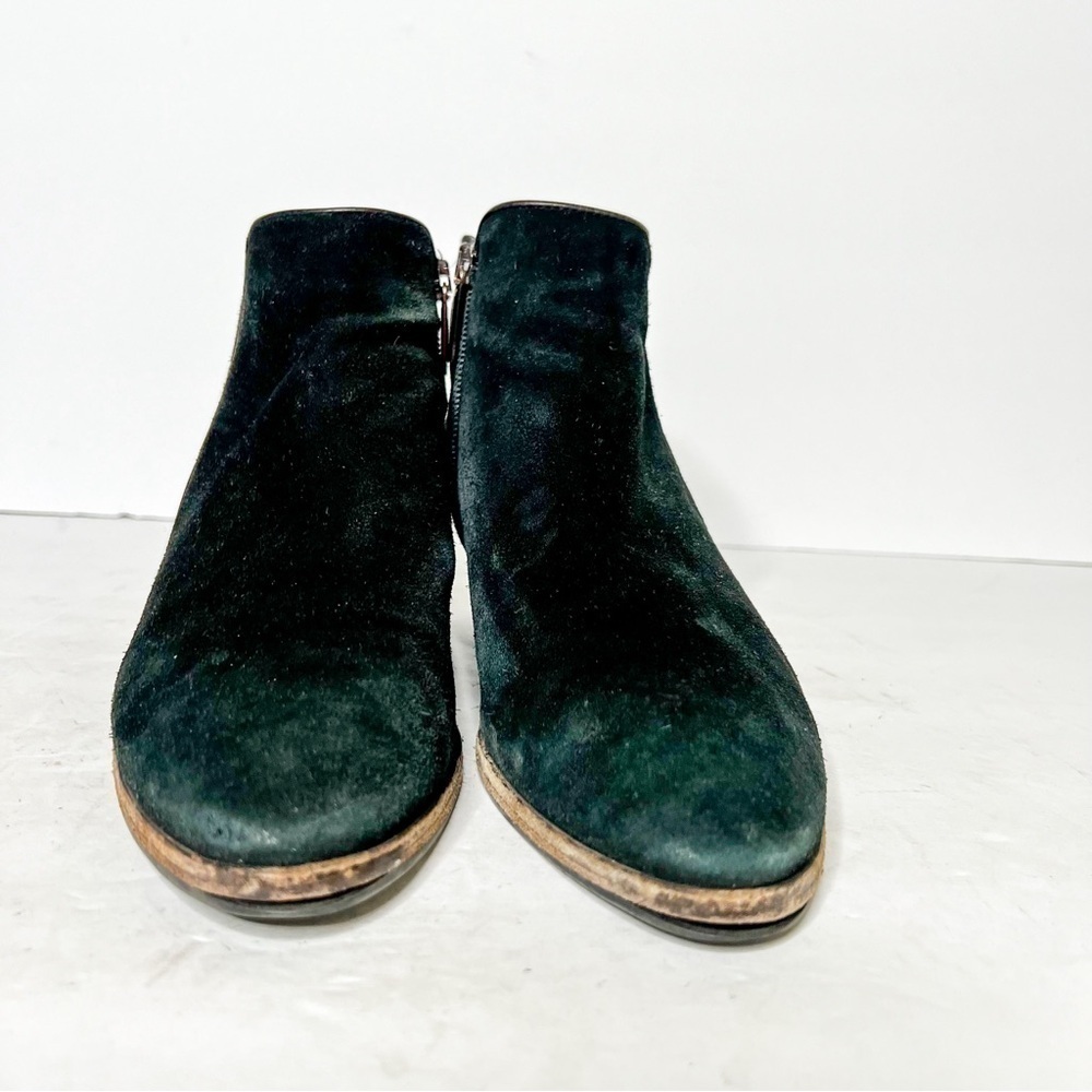 Aquatalia Black Suede Heeled Point Ankle Booties Size 7.5 Women’s - Picture 4 of 7